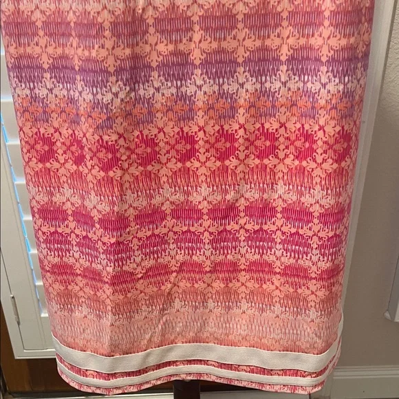 Cabana Life Pink and White Sleeveless Dress L NWT - Picture 5 of 7